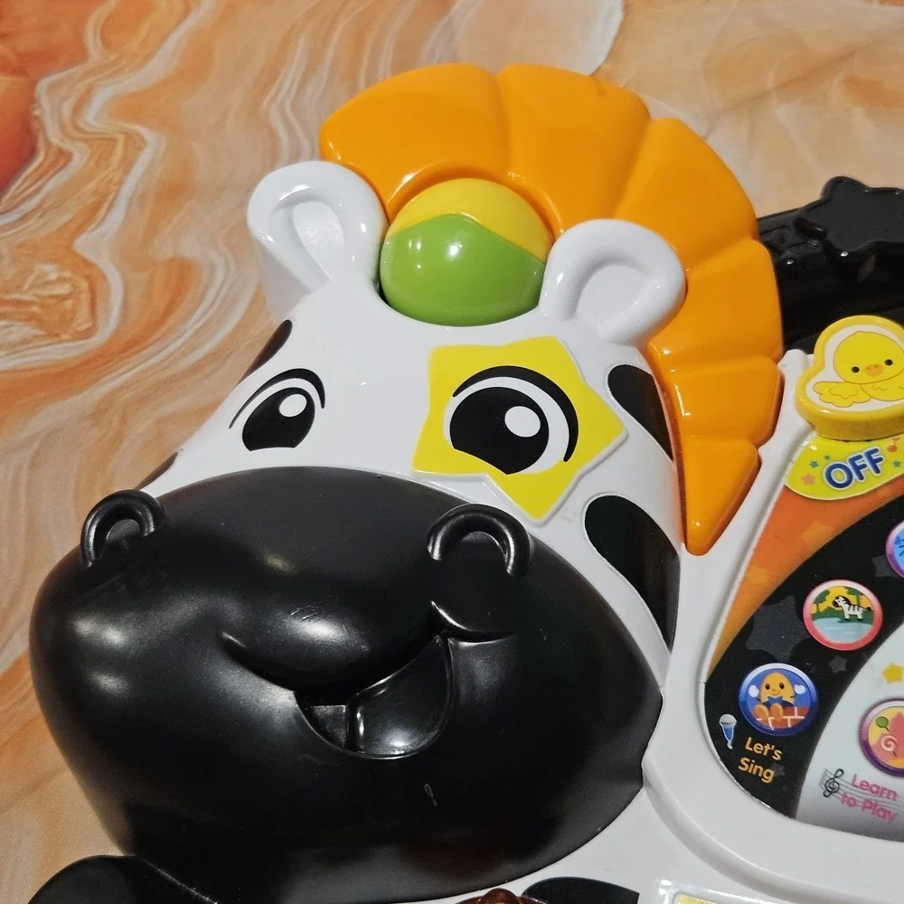 VTech Zoo Jamz 4-in-1 Zebra Piano Musical Learning Activity Toy #1791 Works